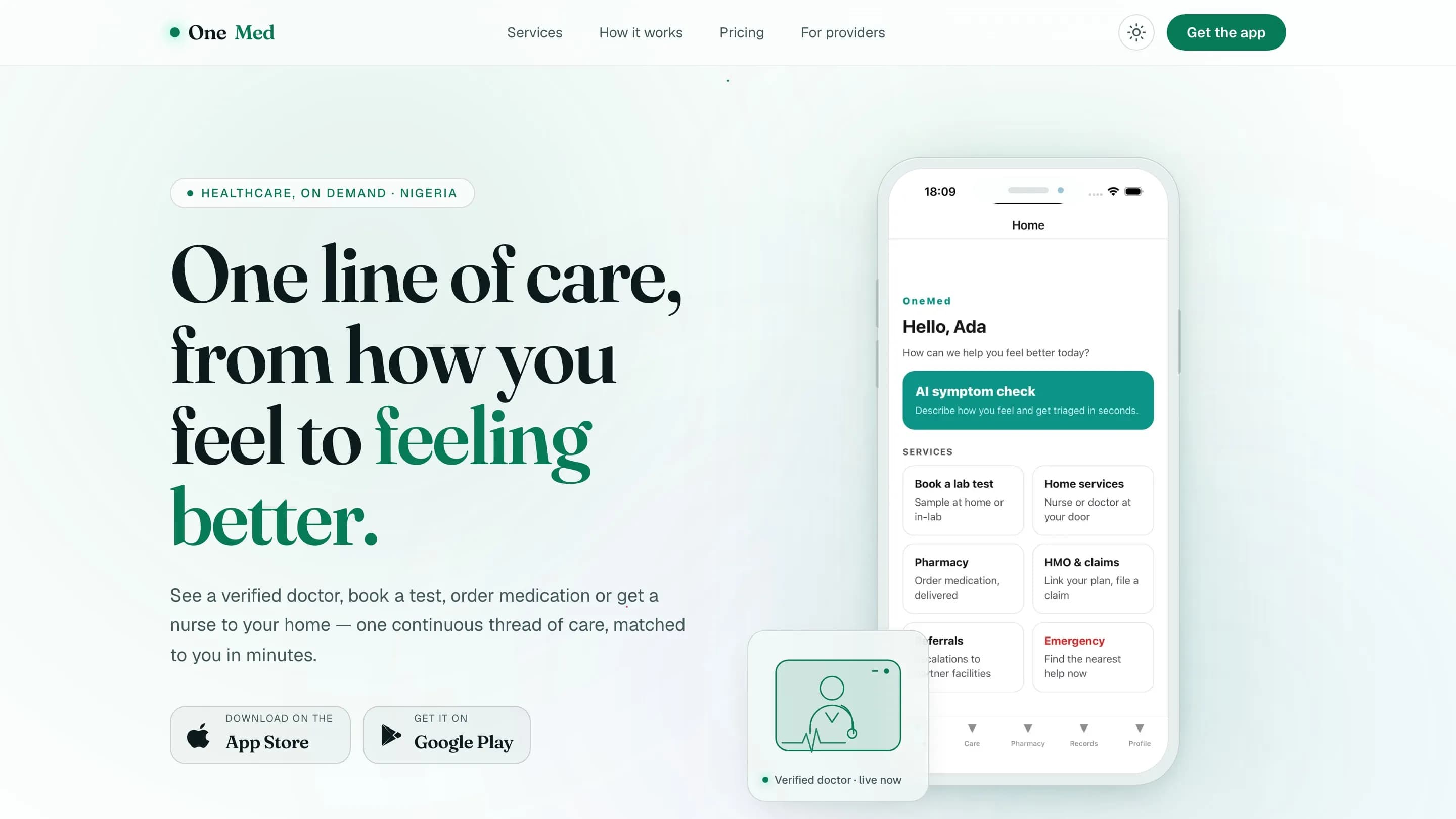 OneMed — product screenshot